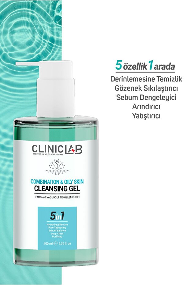 Yağlı Ve Karma Ciltler Için Yüz Temizleme Jeli 200 ml - 5