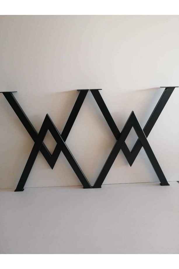 A New Start Masa Masif Ayak Metal Masa Ahşap Kütük Yemek Bilgisayar Masası Ayağı Retro[70 Cm] - 2