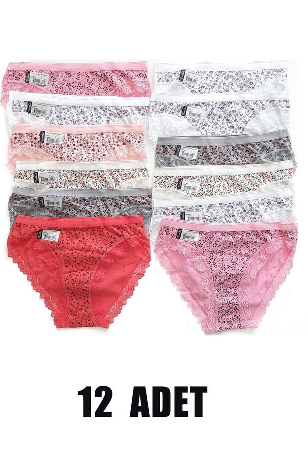 Women's Lace Bikini Panties 12 Pieces