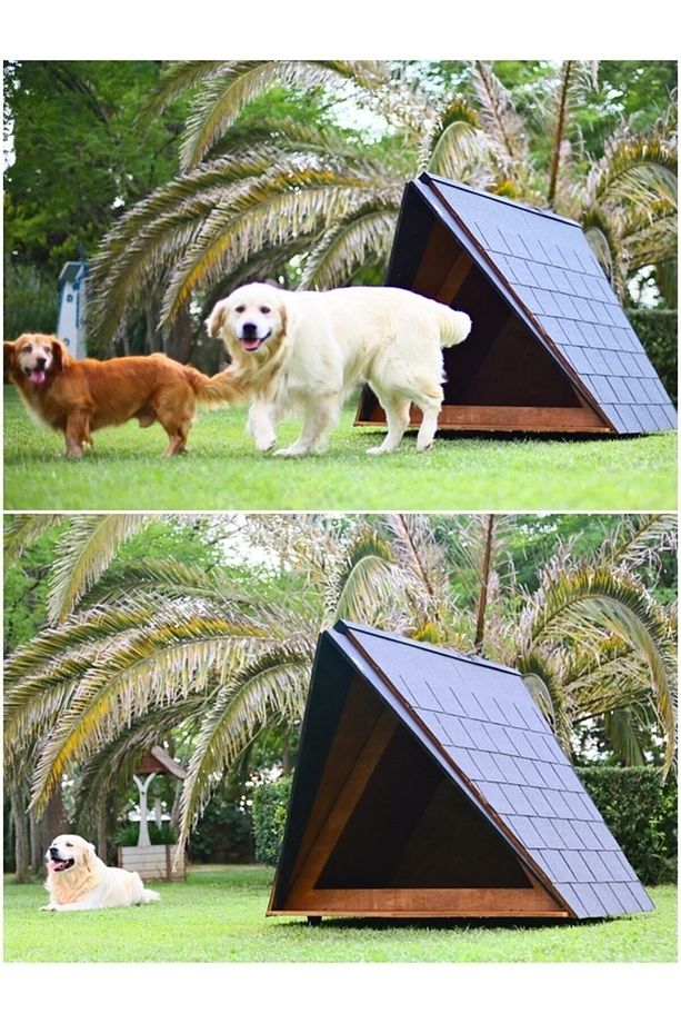Ahşap Köpek Kulübesi ( A Frame ) - 4