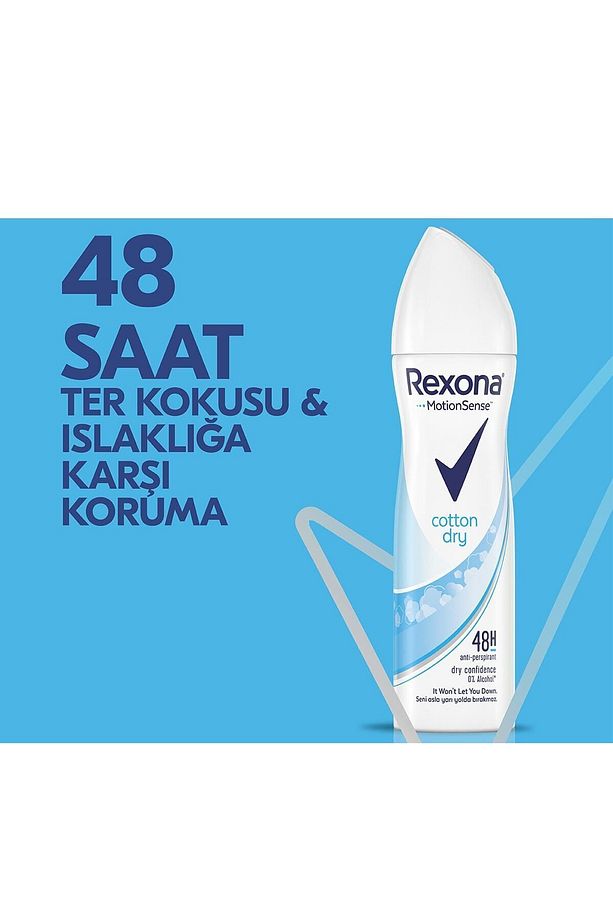Kadın Sprey Deodorant Cotton Dry 150 ml x3 Adet - 3
