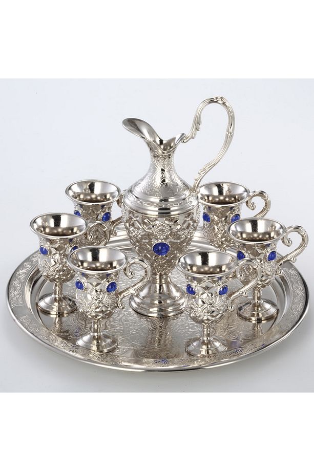 Pramit Zemzem Takımı, 6 Kişilk, Döküm, Gümüş, Hac Umre - 2