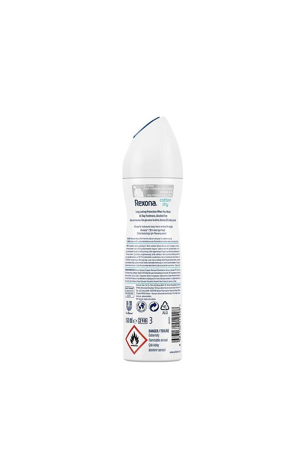 Kadın Sprey Deodorant Cotton Dry 150 ml x3 Adet - 8