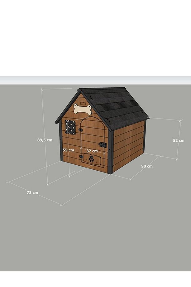 Isı Yalıtımlı Ahşap Köpek Kulübesi Large - 8