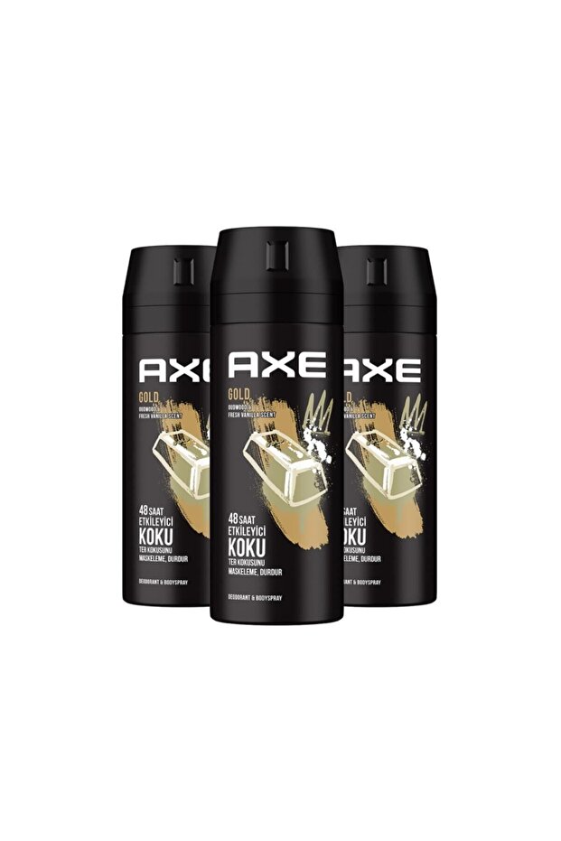 Erkek Deodorant Sprey Gold 150 ml X3 - 2