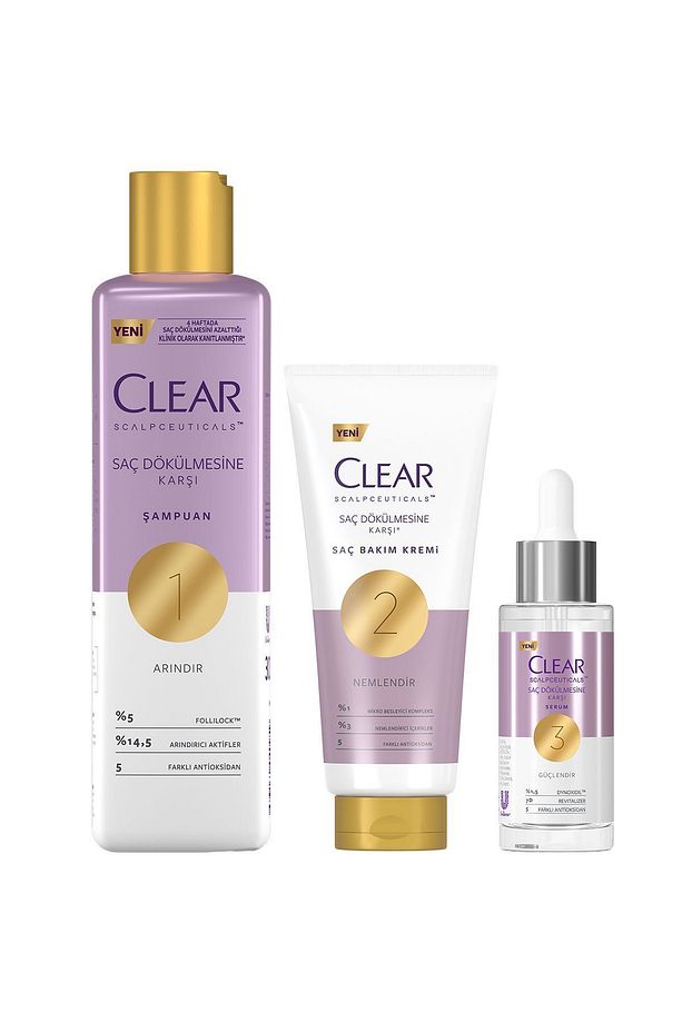 Scalpceuticals Saç Dökülmesine Karşı Şampuan 300 ml Saç Bakım Kremi 170 ml Serum 45 ml - 3