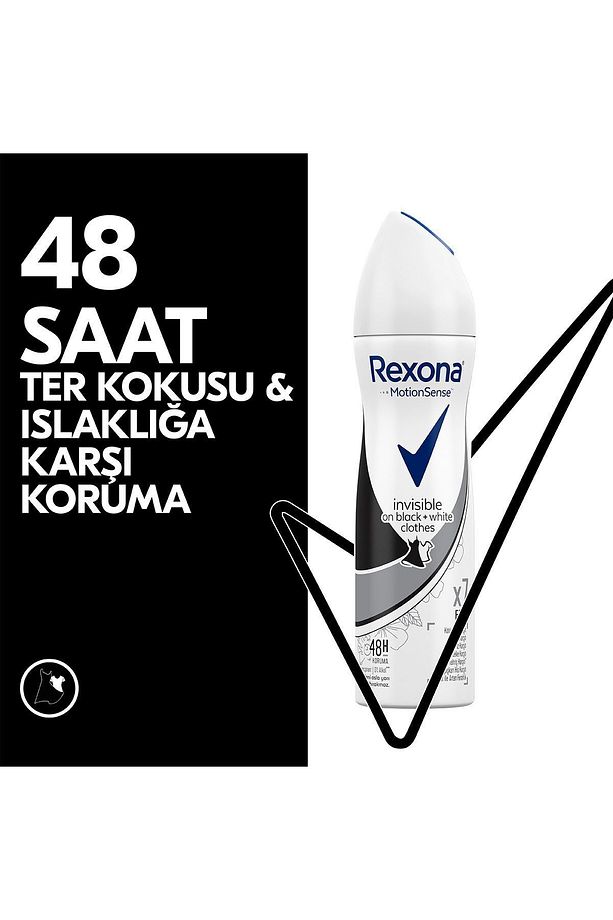 Kadın Deodorant Sprey Invisible On Black White Clothes 150 ml X3 Adet - 3