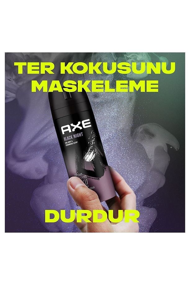 Erkek Deodorant Sprey Black Night 150 ml X3 - 3