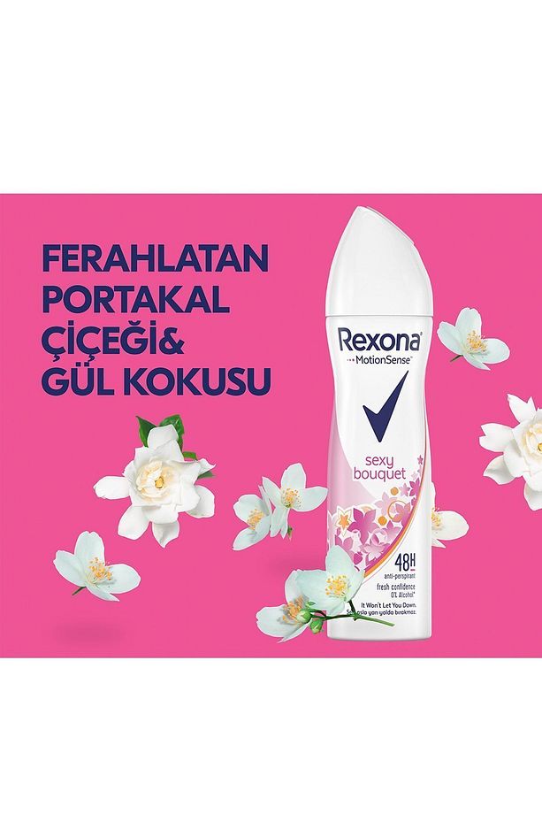 Kadın Sprey Deodorant Sexy Bouquet Ter Kokusuna Karşı Koruma 150 Ml X3 Adet - 6