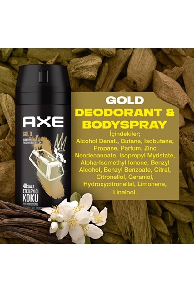 Erkek Deodorant Sprey Gold 150 ml X3 - 5
