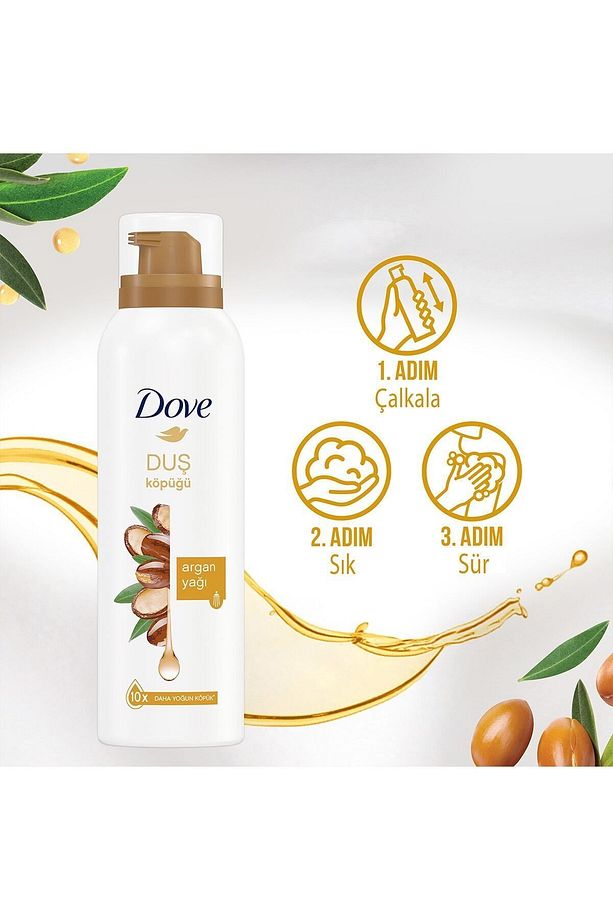 Saç Bakım Şampuanı Argan Yağı 400 ml + Köpük Duş Jeli Argan Yağı 200 ml + Duş Lifi - 8
