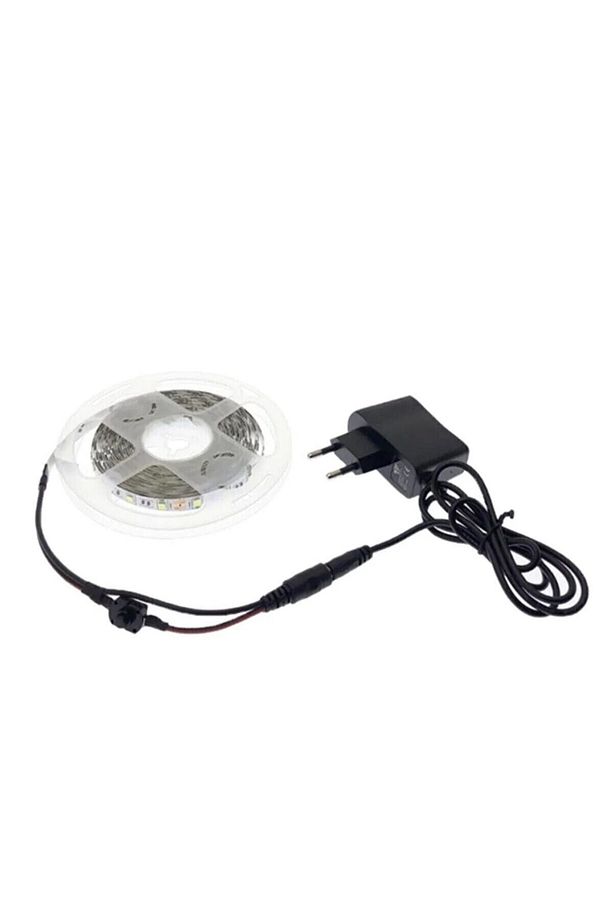 Mutfak Tezgah Üstü Için 5 M Amber Şerit Led 12v Adaptör Tak Çalıştır Aç Kapa Anahtar 3 Çip - 2