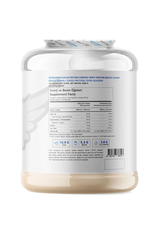 Whey Protein 2000 gr - Bisküvi - 3