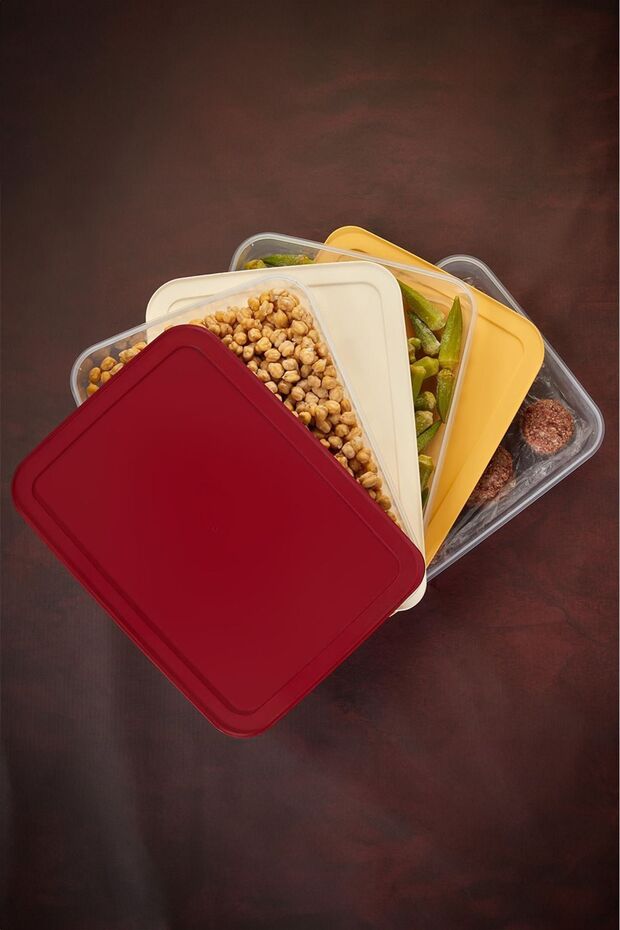 8-Piece Refrigerator Organizer - 4 X 2600 ml and 4 X 1300 ml Storage Container for Microwave, Freezer and - 6