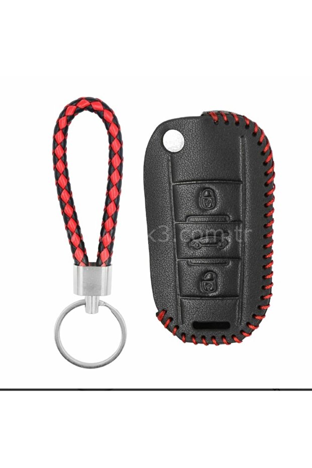حافظة مفاتيح جلدية فاخرة 208 301 307 308 508 2008 3008 Partner Van Opel Combo Van 3