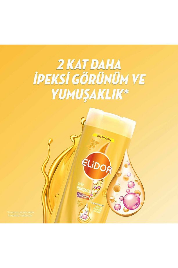 Superblend Saç Bakım Şampuanı Ipeksi Yumuşaklık Argan Yağı Ipek Proteini C Vitamini 400 ml X3 - 3