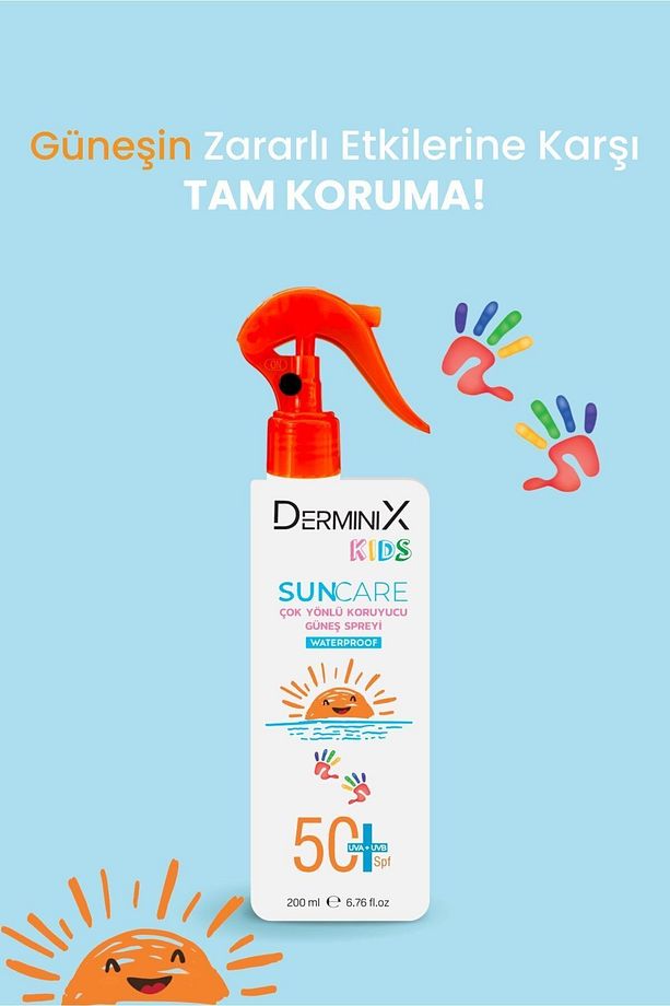 Kids Suya Dayanıklı Çocuk Güneş Kremi SPF50 UVA+UVB 200ml - 5