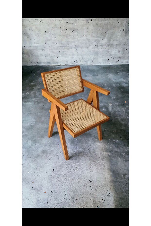 İskandinav tarzı bambu hazeran sandalye - 1