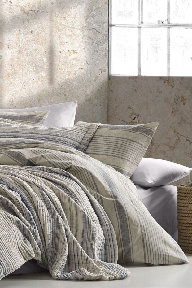 Naturalist Tek Kişilik Yatak Örtülü Nevresim Seti Seti-gri - 2