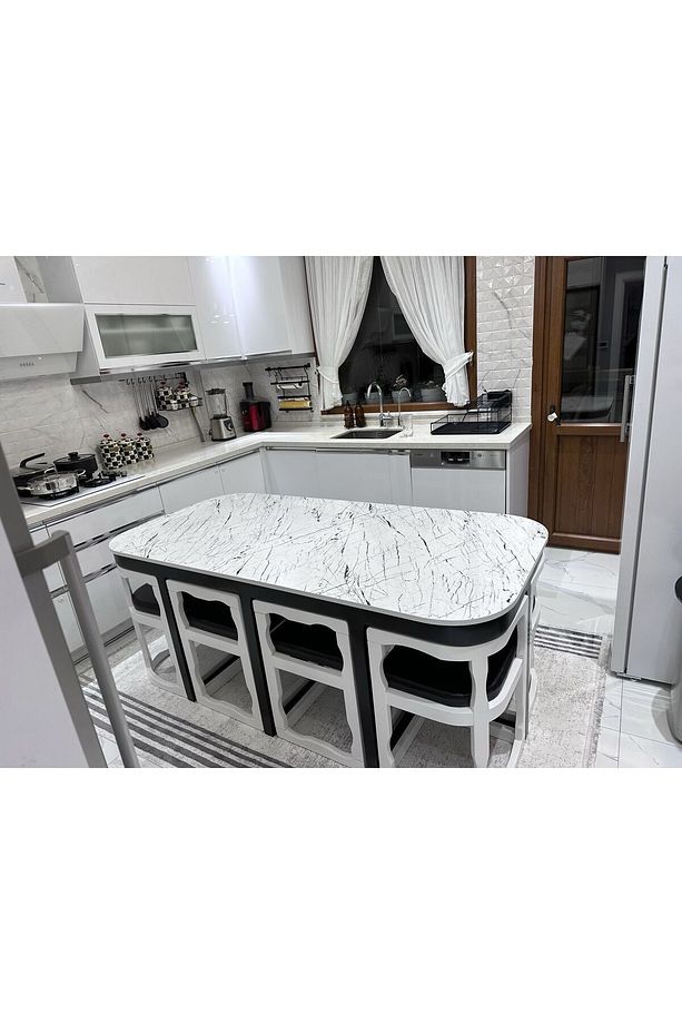 ADA MASA TAKIMI HİGH GLOSS ÜST 8 SANDALYELİ - 1