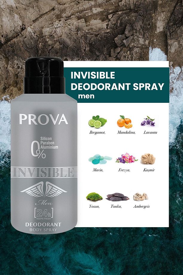 Invisible Edp Erkek Parfüm 120 ml  Ve Deodorant 150 ml 3 Adet - 3