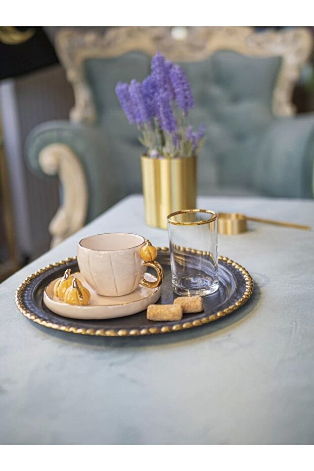 كوب سيراميك مع نموذج على شكل يقطينة عسل - 4