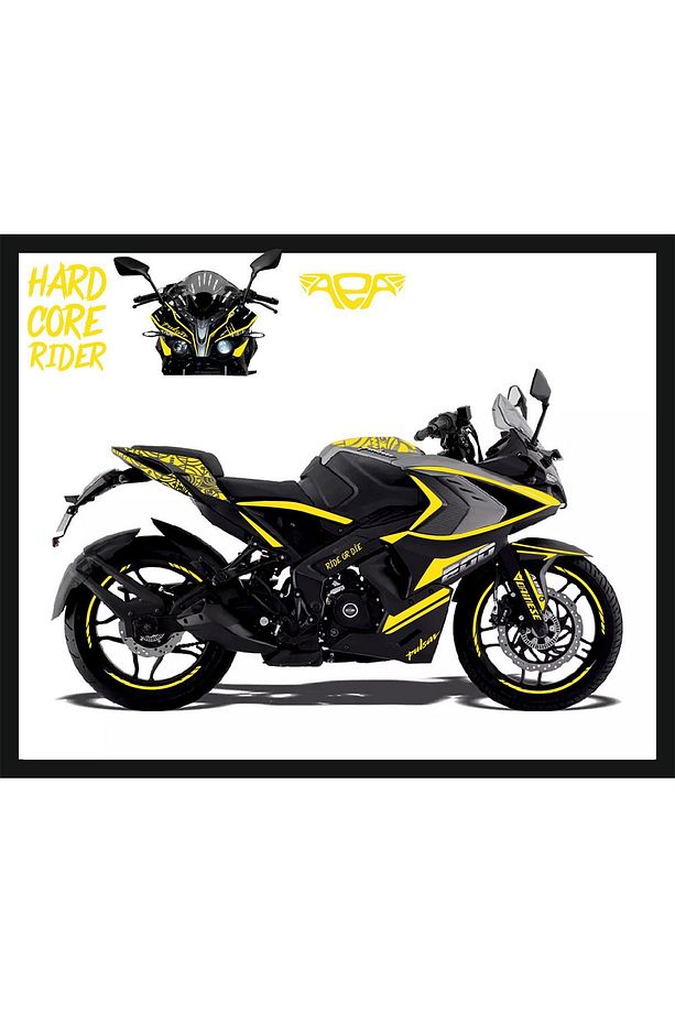 Rs200 Sticker Seti full Set Sticker Reflektörlü REFLEKTİF SARI - 2