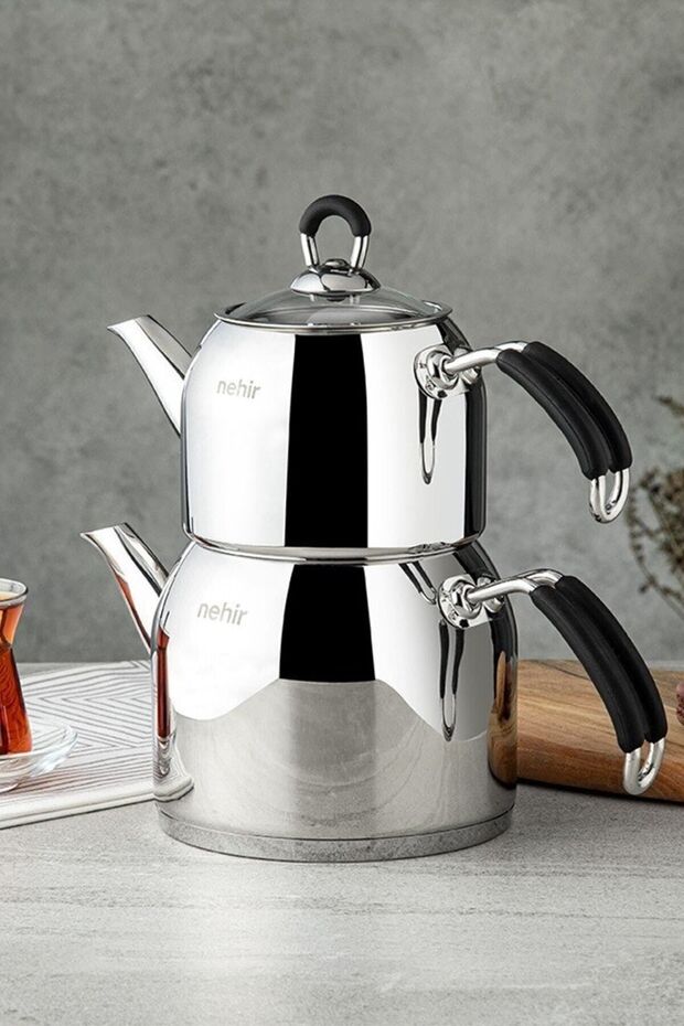 Modern Midi Steel Teapot Set - 3