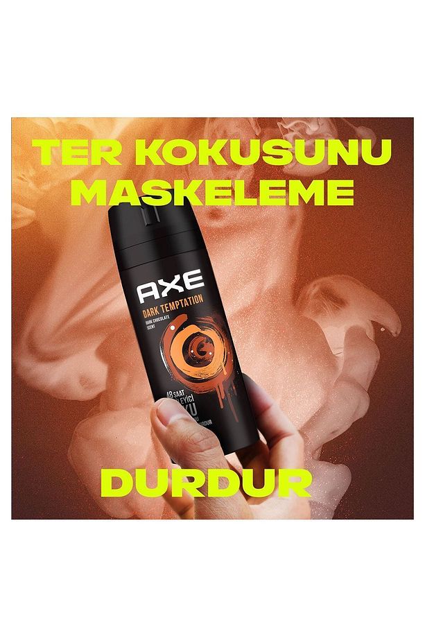 Erkek Sprey Deodorant Dark Temptation 48 Saat Etkileyici Koku 150 ml X 3 + Clear Şampuan 180 ml - 4