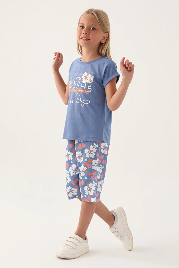 Girl's Capri Set - Smile Anytime