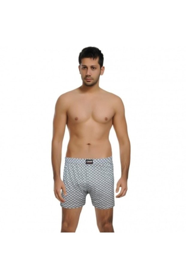 Economical Men's Boxers with Multicolored Pattern Srn-002666
