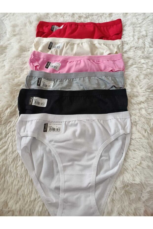 Lycra Belted Panties 100% Cotton Pack of 6