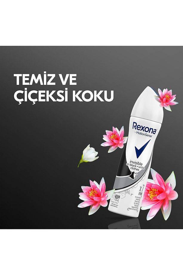 Kadın Deodorant Sprey Invisible On Black White Clothes 150 ml X3 Adet - 4