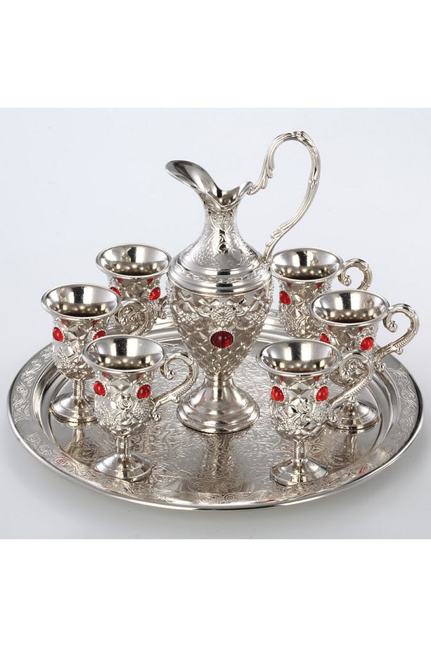 Pramit Zemzem Takımı, 6 Kişilk, Döküm, Gümüş, Hac Umre - 2
