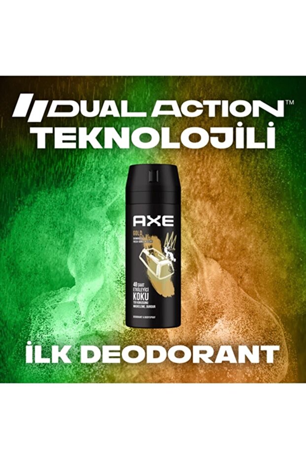 Erkek Deodorant Sprey Gold 150 ml X3 - 3