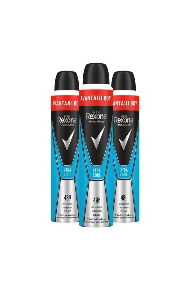 Men Erkek Sprey Deodorant Xtra Cool 48 Saat Etkili Avantajlı Boy 200 Ml X3 Adet - 2