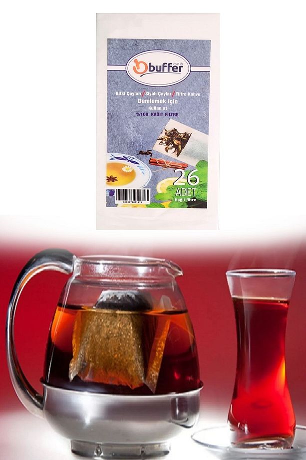 ® 26 Adet Pratik Kullan At Çay,Bitki Çayı,Filtre Kahve Demleme Poşeti Süzgeci - 1