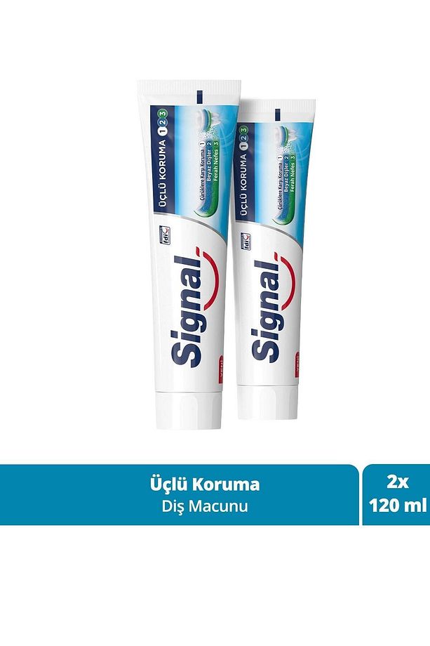 Diş Macunu Üçlü Koruma 120 ml X2 Adet - 1