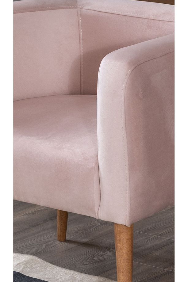 Dynamic Mod Ahşap Ayak Berjer Pembe - 3