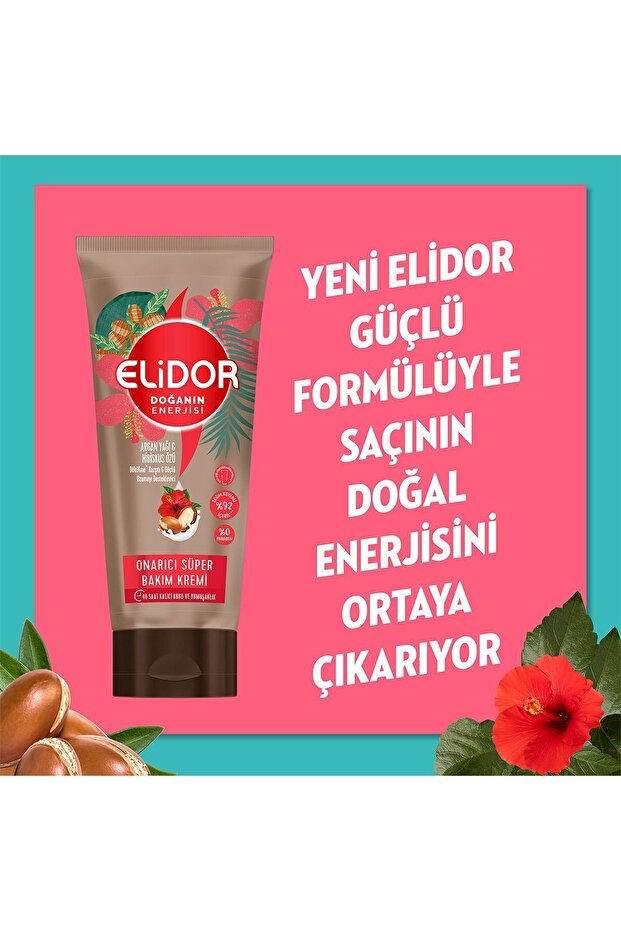 Doğanın Enerjisi Argan Yağı Ve Hibiskus Özü Şampuan 400 ml Saç Bakım Kremi 170 ml - 7