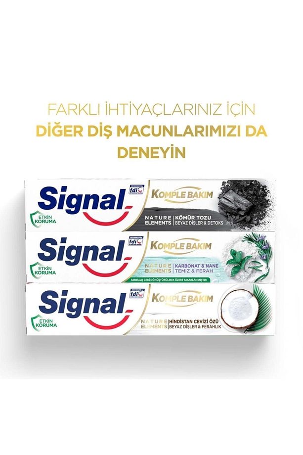 Nature Elements Charcoal Kömür Tozlu Etkin Koruma Sağlayan Diş Macunu 75 ml X2 - 8