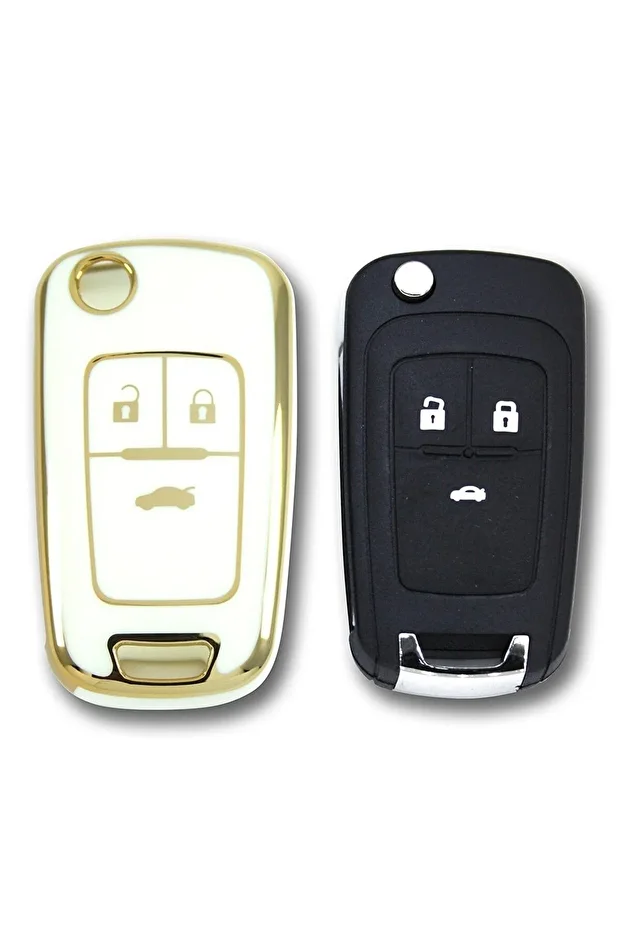 Opel Astra J,insignia,corsa D,vectra C,mokka,adam,vb.nano Yüksek Kalite Silikon Kılıf Beyaz - 2