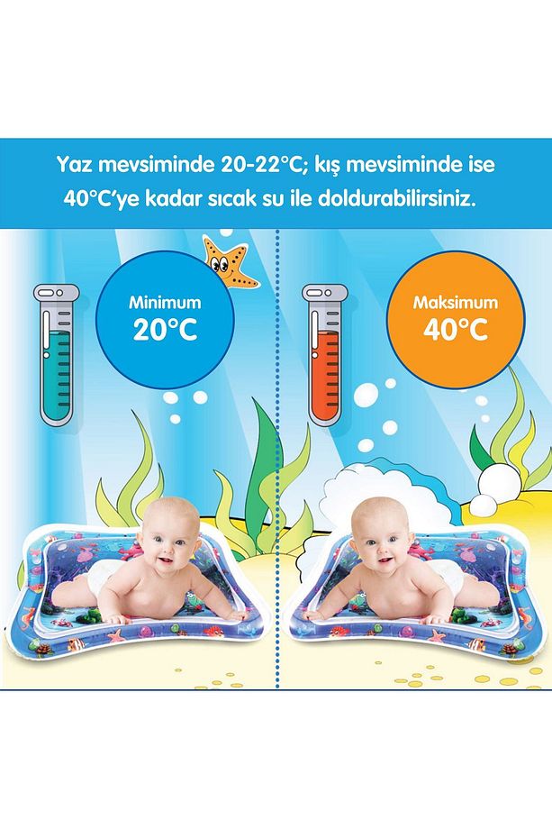 Bebek Su Oyun Matı - Test Raporlu- Karın Üstü Aktivite - 4