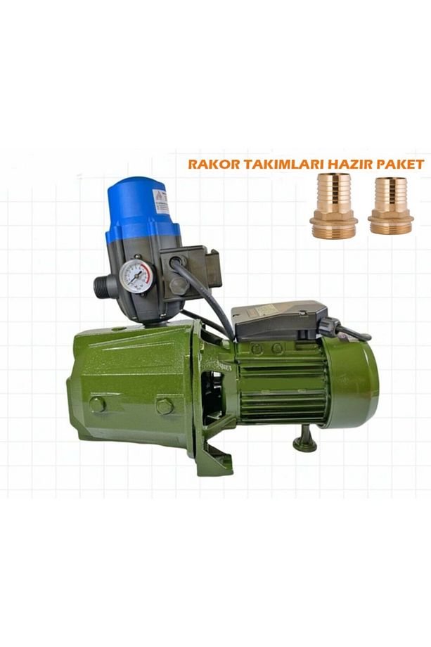 Multi Jet100 Metal Dişli Otomatik Sistem Paket Hidrofor Su Pompası 1 Hp 1" Hazır Paket Rakor Takımlı - 2