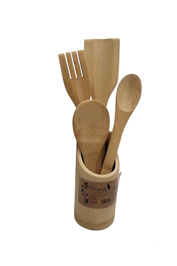 5 Parça Bambu Kaşık Seti - 1