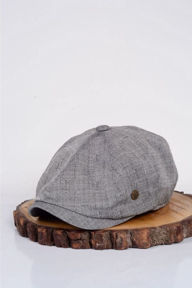 100% Cotton Summer Model English 8 Piece Cap Hat