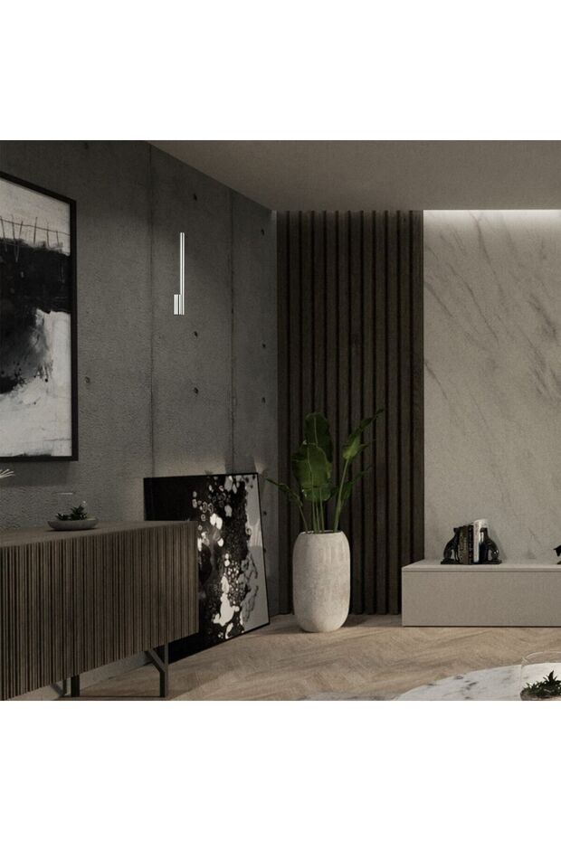 Newbury 50 Lık Ledlı Teklı Krom Aplık - 2