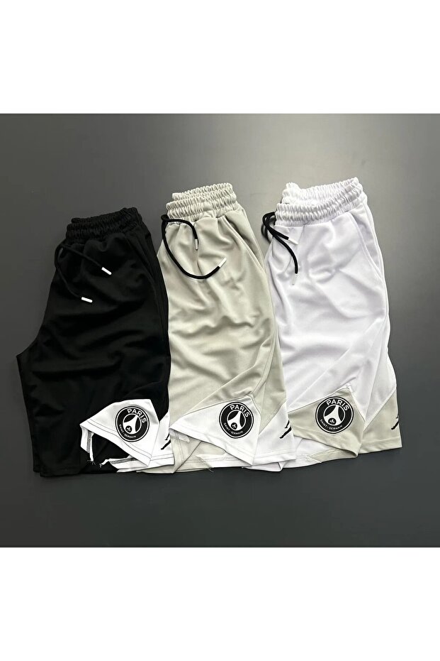 Basketball Printed Mesh Sports Shorts - Triangle Detailed Jr (3 Pack)