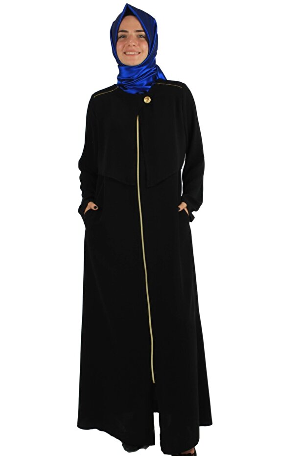 Zippered Black Ferace Spring - 1