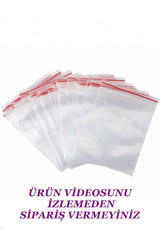 750 Adet 5x5 Cm Kilitli Poşet , Kilitli Naylon Torba , Şeffaf Ambalaj Poşeti , Kına Çerez Poşeti - 3